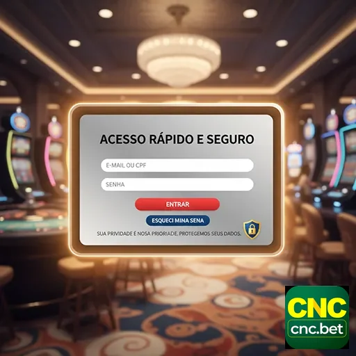 Ilustração de Acesse rapidamente o cassino online com a cncbet